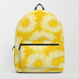 Yellow Sunflowers Floral Pattern Backpack