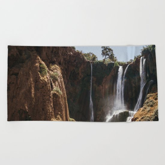 Ouzoud Waterfall Morocco Beach Towel