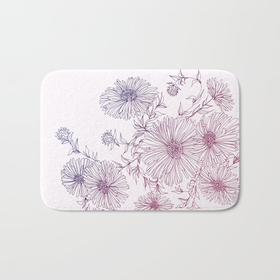 Chrysanthemum Bath Mat