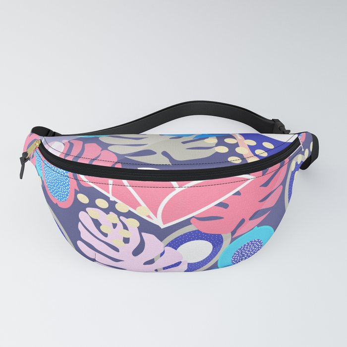 Tropical in blue light Fanny Pack