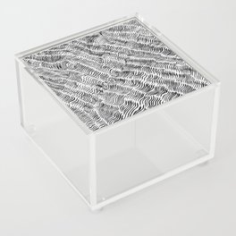 Hand-drawn Abstract Ramen Noodle Lines Acrylic Box