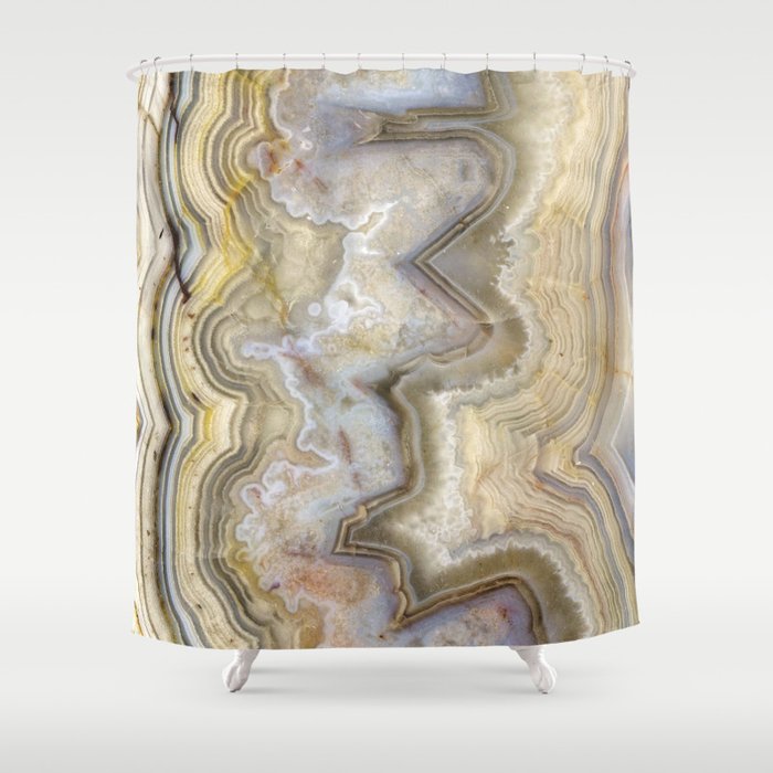 Jagged Agate Shower Curtain