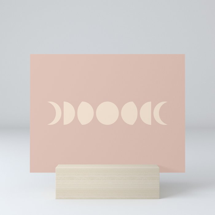Minimal Moon Phases IV Mini Art Print