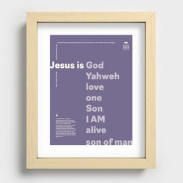Trinity Poster Series: Jesus (2 of 3) [Color] Recessed Framed Print