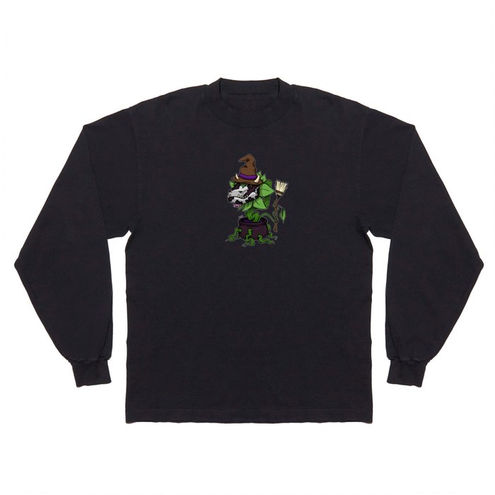 Witchy Cow Plant Long Sleeve T Shirt