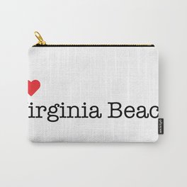 I Heart Virginia Beach, VA Carry-All Pouch | Virginiabeach, Love, White, Heart, Va, Graphicdesign, Virginia, Typewriter 