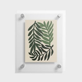 Large Overlapping Leaves Tropical Modern Floating Acrylic Print