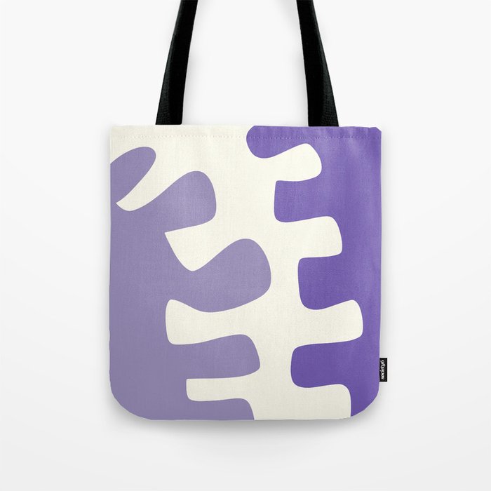 Abstract minimal plant color block 6 Tote Bag