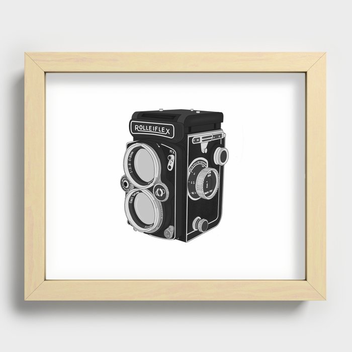 Old Vintage Film Camera Recessed Framed Print