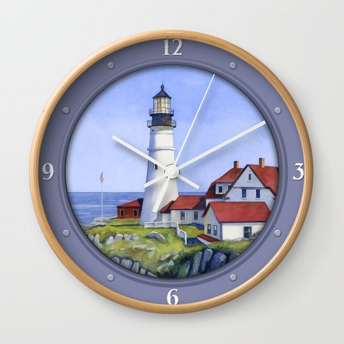 Portland Head Lighthouse Wall Clock