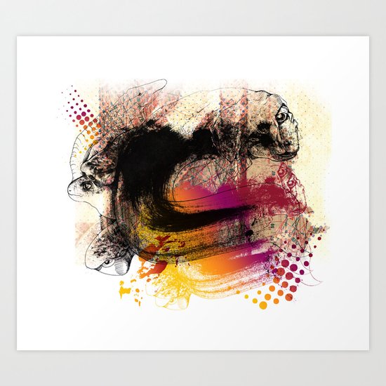 snake love Art Print