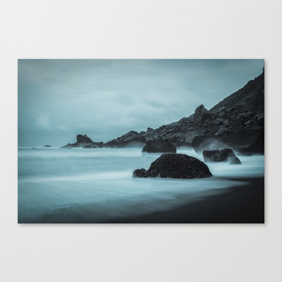 Midnight Foam Canvas Print