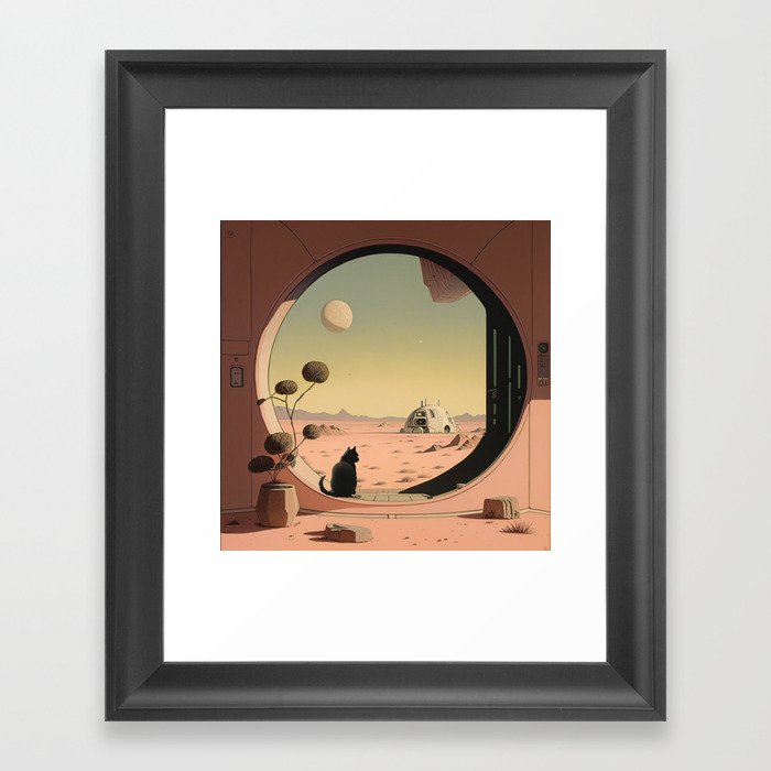 Space House Framed Art Print