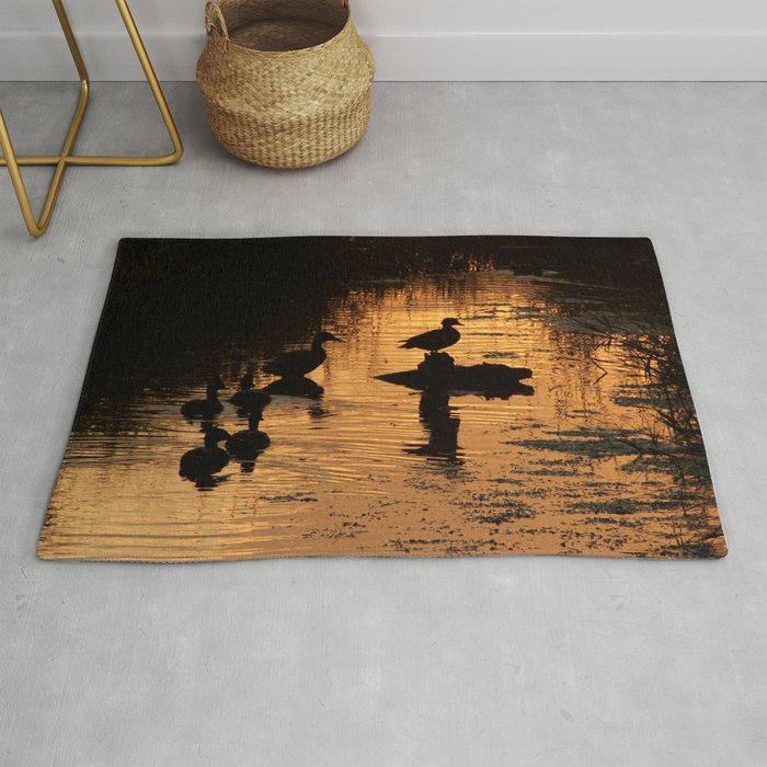 Wood Duck Silhouettes Rug
