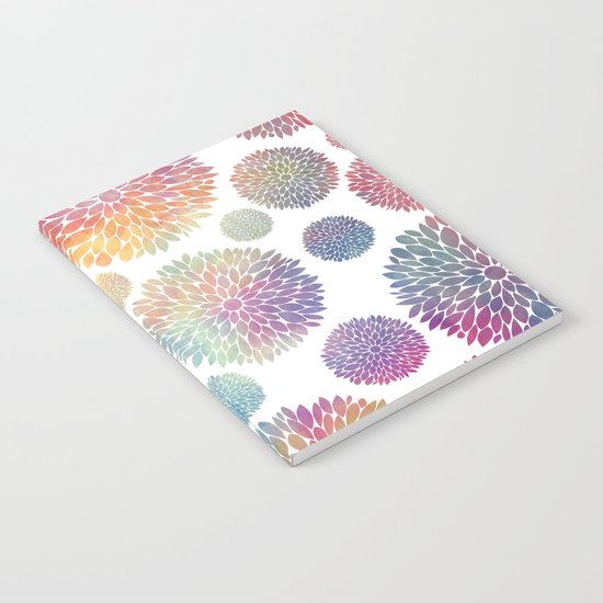 Watercolor Flowers Notebook