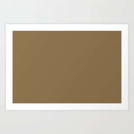 Dark Brown Solid Color Pairs PPG Molasses Cookie PPG1094-7 - All One Single Shade Hue Colour Art Print | Singlehue, Solidcolor, Deep, Colors, Solidbrown, Earthtone, Allcolor, Brown, Brownsolid, Color 
