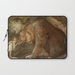 “She Kissed the Bear” by John Bauer Laptop Sleeve