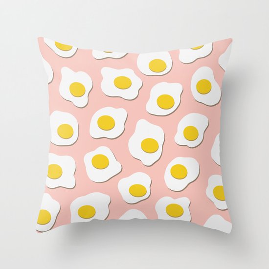 Fried Eggs Throw Pillow