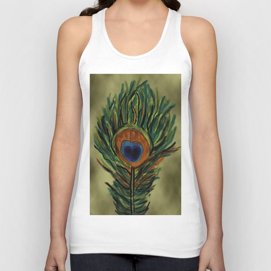Peacock Pattern Unisex Tank Top