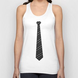 Business Casual Black Tie Unisex Tank Top