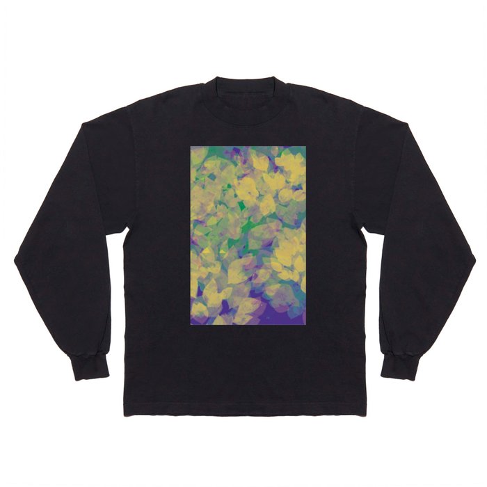 Abstract floral design with leaf patterns Long Sleeve T Shirt