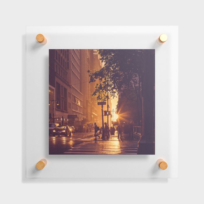 Sunshine on a Rainy Day - Manhattan - New York - Travel photography Floating Acrylic Print