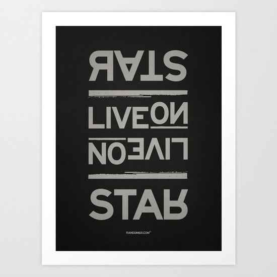 Palindrome: Rats Live On... Art Print