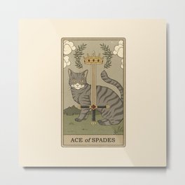 Ace of Spades Metal Print
