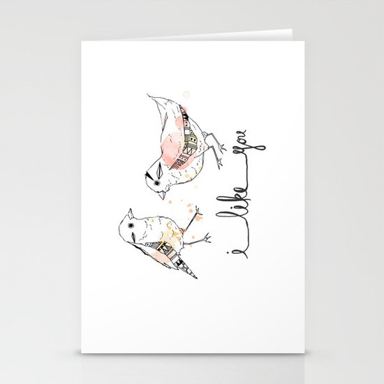 i like you Stationery Cards