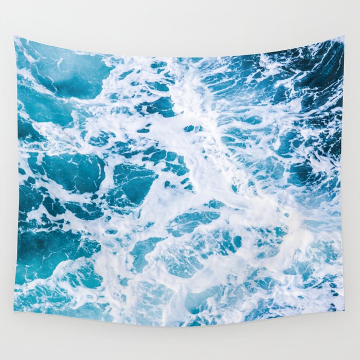 ocean wave tapestry
