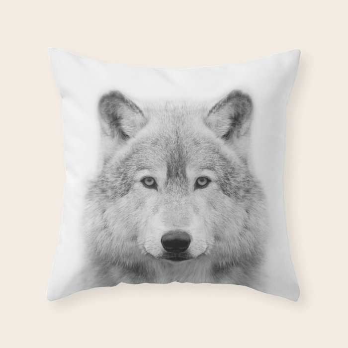 Wolf Throw Pillow by Tai Prints Society6