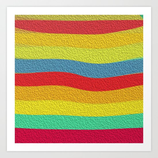 Bright Color Lineup Art Print