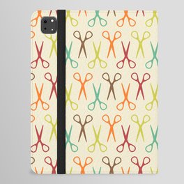 Seamless pattern with scissors iPad Folio Case