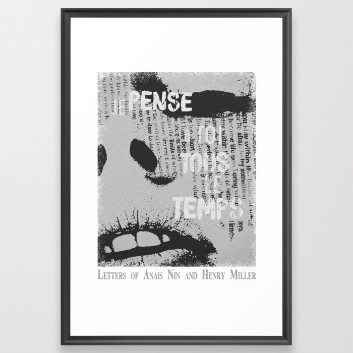 Anais Nin´s Quote Framed Art Print
