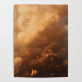 Heavenly Pink Sunset Clouds Poster