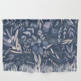 Eucalyptus Pattern - Blue inverted Wall Hanging