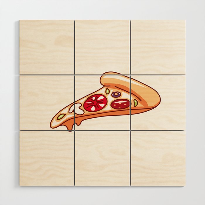 pizza Wood Wall Art