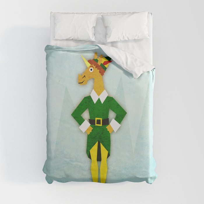 Elf Unicorn Duvet Cover