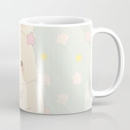 Rabbit playing with flowers Coffee Mug