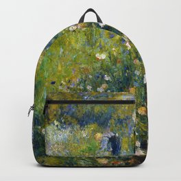 Pierre-Auguste Renoir "Femme avec parasol dans un jardin" Backpack