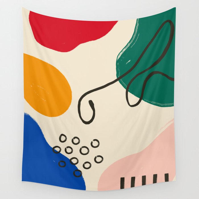 Primary Modern 2 Wall Tapestry