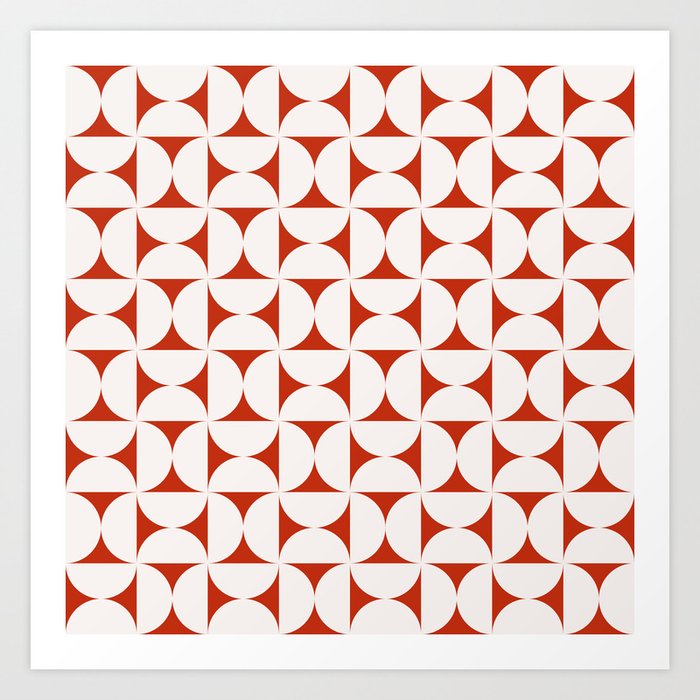Patterned Geometric Shapes XLII Art Print