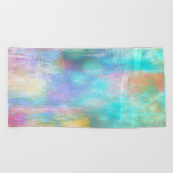 Morning Sky Abstract Beach Towel
