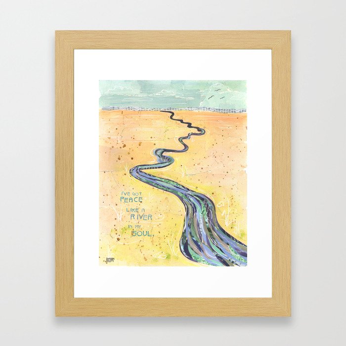 Peace Like A River Framed Art Print