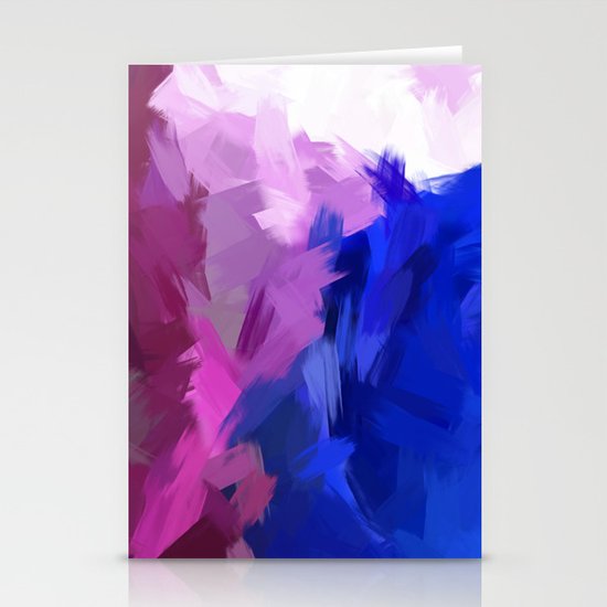 BLOSSOMS - PURPLE Stationery Cards