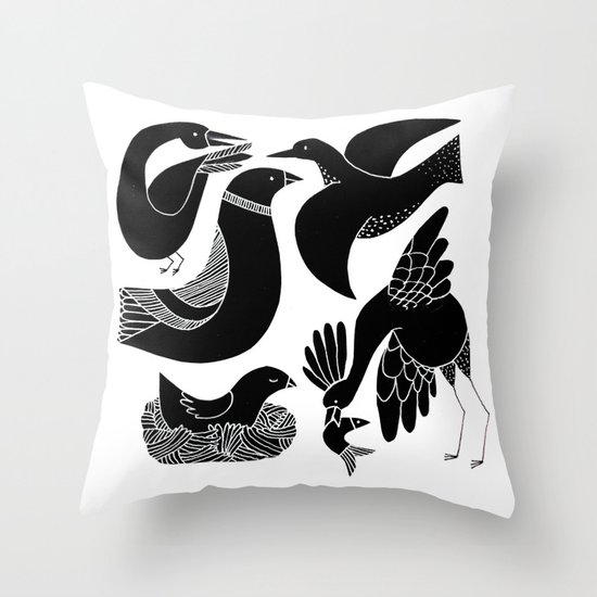 Birds Throw Pillow