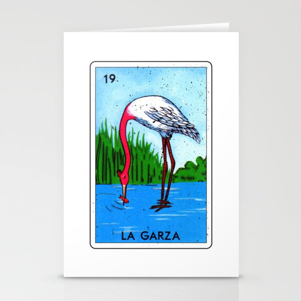 La Garza Lottery Gift - Mexican Lottery La Garza Stationery Cards