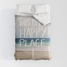 My Happy Place (Beach) Comforter