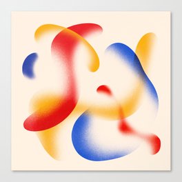 Abstract Ephemeral Shapes Colorful Art Canvas Print