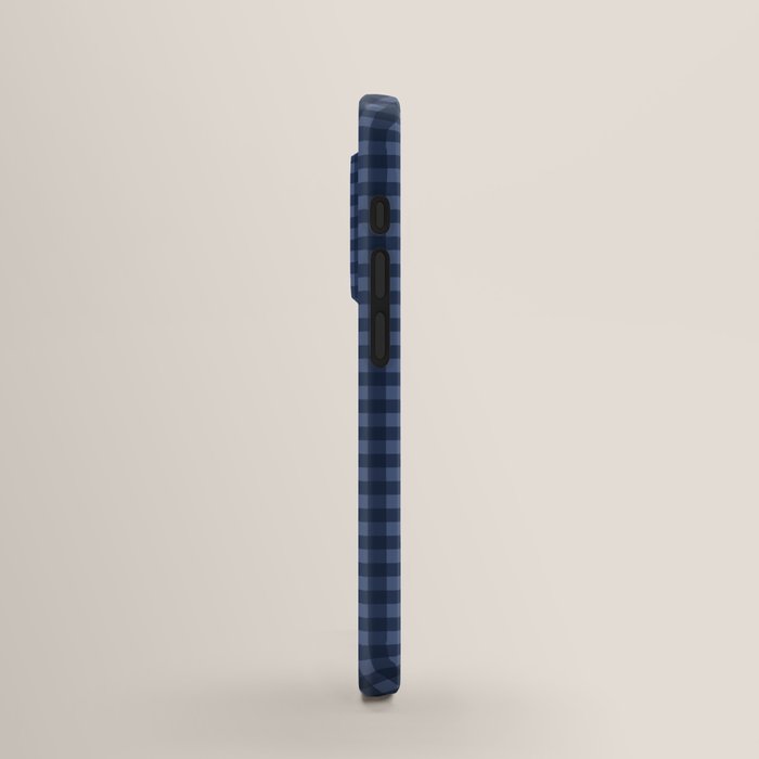 Gingham Plaid Pattern - Navy Blue